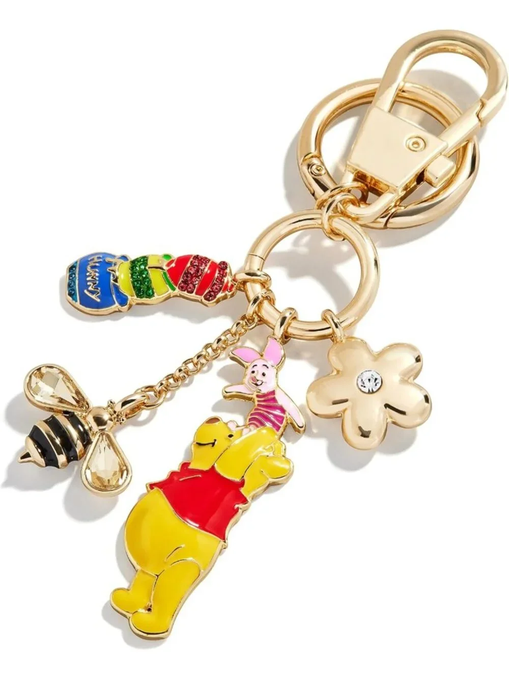Disney Bag Charm Set - Dynamic Duo with Charm Ring & Lobster Clasp - Cute